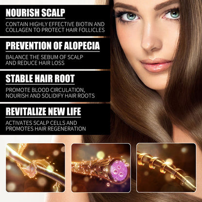 Hair Growth Shampoo Anti Hair Loss Strengthen Roots Fluffy Smooth Hair Scalp Repair Oil Control Anti Dandruff Dense Hair Shampoo